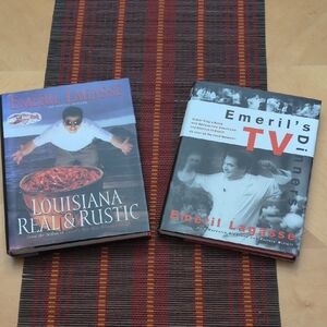 Emeril Lagasse Cookbook Set - Louisiana Real & Rustic and TV Dinners